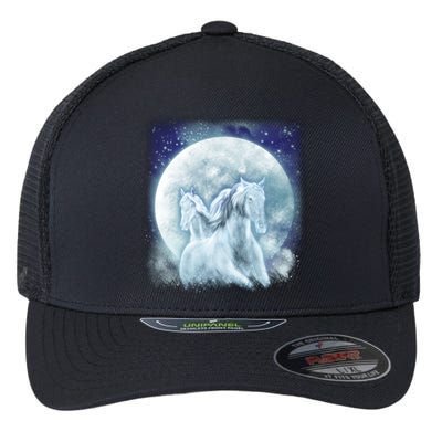 Mystic Unicorn Moon Flexfit Unipanel Trucker Cap