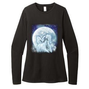 Mystic Unicorn Moon Womens CVC Long Sleeve Shirt