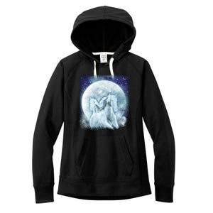 Mystic Unicorn Moon Women's Fleece Hoodie