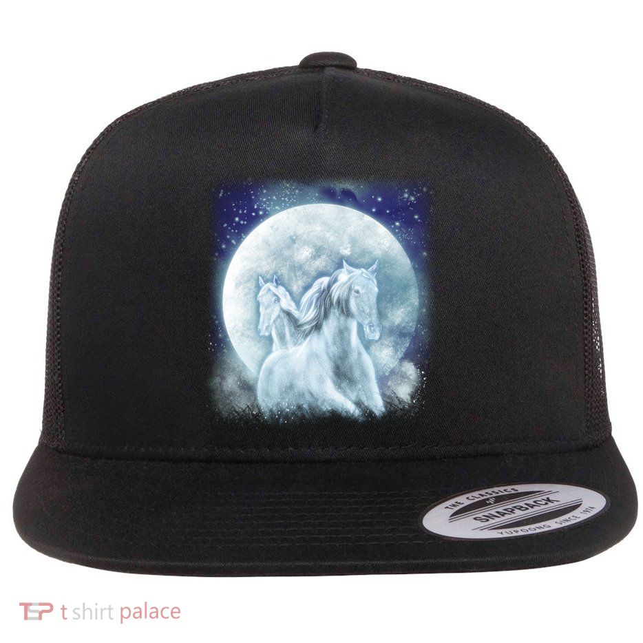 Mystic Unicorn Moon Flatbill Hat