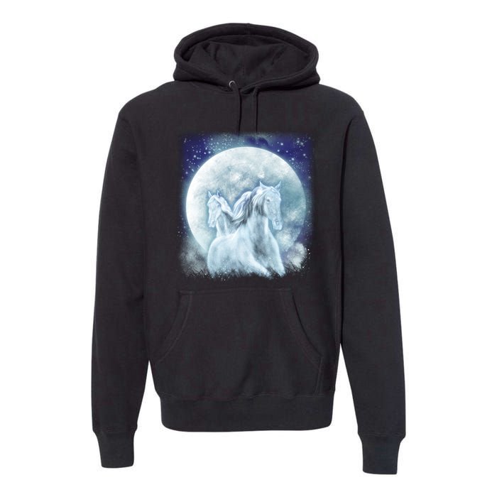 Mystic Unicorn Moon Premium Hoodie