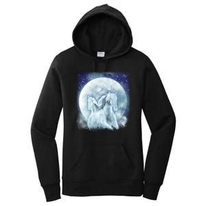 Mystic Unicorn Moon Women's Pullover Hoodie