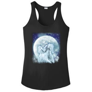 Mystic Unicorn Moon Ladies PosiCharge Competitor Racerback Tank