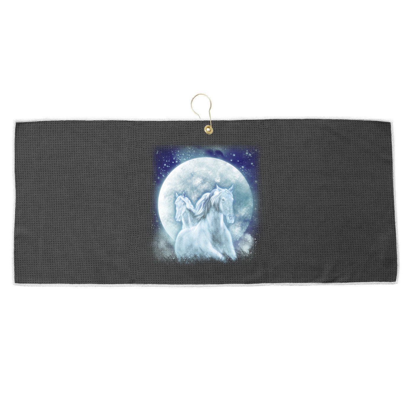 Mystic Unicorn Moon Large Microfiber Waffle Golf Towel