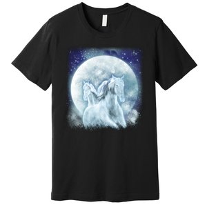 Mystic Unicorn Moon Premium T-Shirt