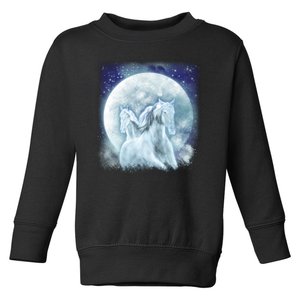 Mystic Unicorn Moon Toddler Sweatshirt