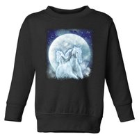 Mystic Unicorn Moon Toddler Sweatshirt