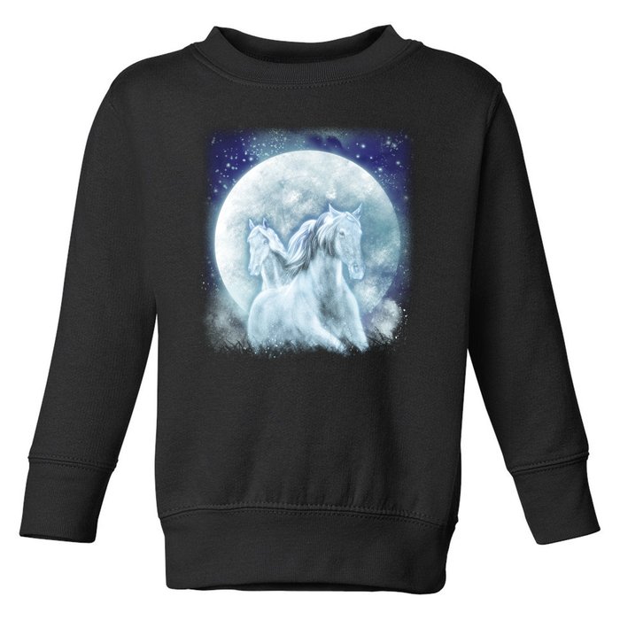 Mystic Unicorn Moon Toddler Sweatshirt