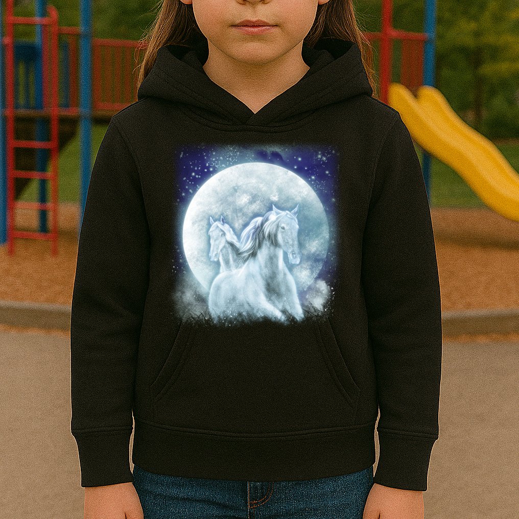 Mystic Unicorn Moon Kids Hoodie