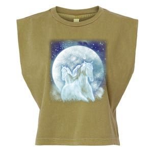 Mystic Unicorn Moon Garment-Dyed Women's Muscle Tee