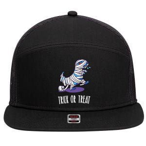 Mummy Dinosaur 7 Panel Mesh Trucker Snapback Hat