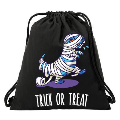 Mummy Dinosaur Drawstring Bag