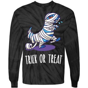 Mummy Dinosaur Tie-Dye Long Sleeve Shirt