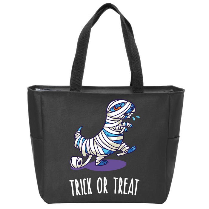 Mummy Dinosaur Zip Tote Bag