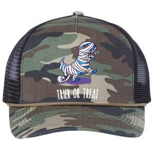 Mummy Dinosaur Retro Rope Trucker Hat Cap