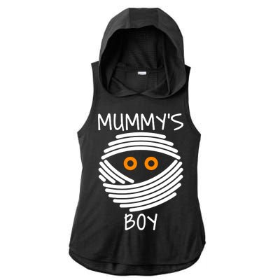 Mummy's Boy Ladies PosiCharge Tri-Blend Wicking Draft Hoodie Tank