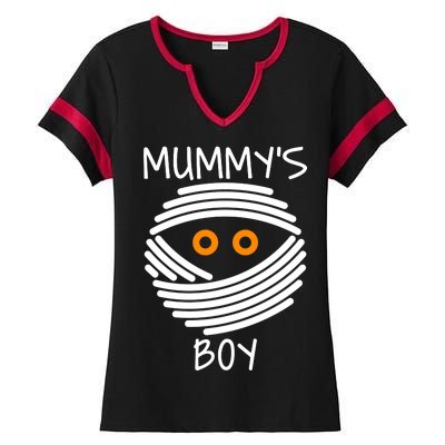 Mummy's Boy Ladies Halftime Notch Neck Tee