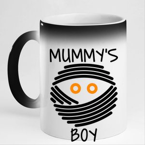 Mummy's Boy 11oz Black Color Changing Mug