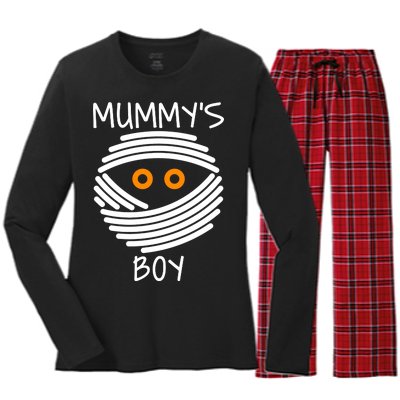 Mummy's Boy Women's Long Sleeve Flannel Pajama Set 