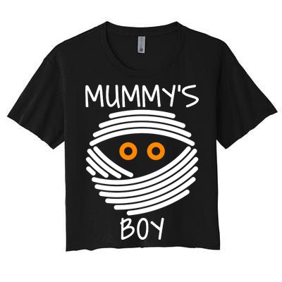 Mummy's Boy Women's Crop Top Tee