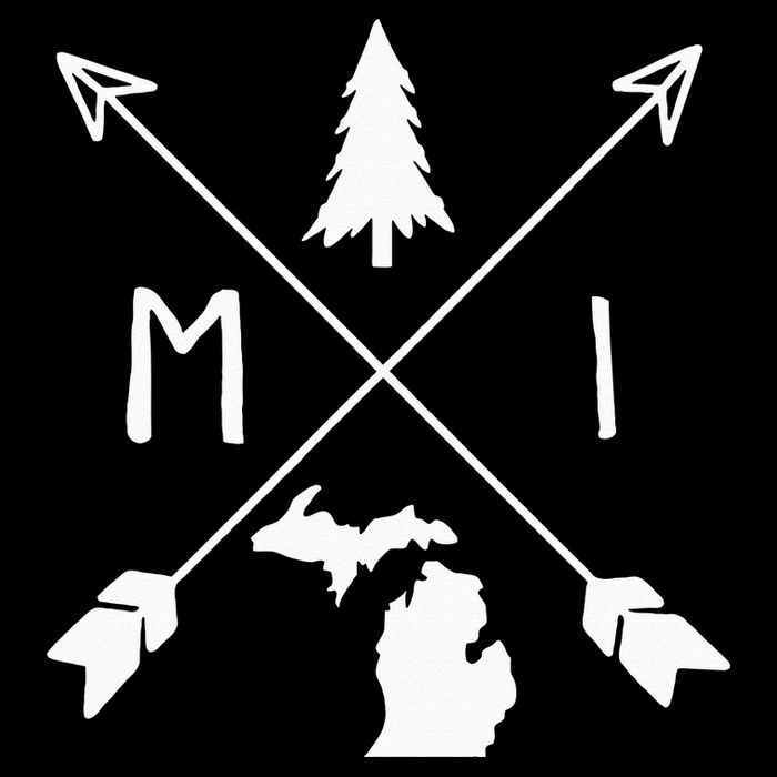 Michigan Up North Home State Midwest Vintage Retro Sweatshirt