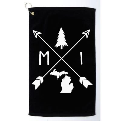 Michigan Up North Home State Midwest Vintage Retro Golf Towel