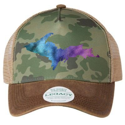 Michigan Up North Upper Peninsula Gift Legacy Tie Dye Trucker Hat