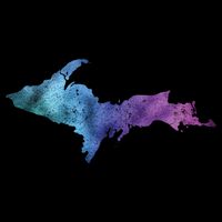 Michigan Up North Upper Peninsula Gift Doggie Tank