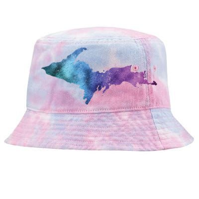 Michigan Up North Upper Peninsula Gift Tie-Dyed Bucket Hat