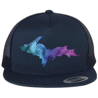 Michigan Up North Upper Peninsula Gift Flat Bill Trucker Hat