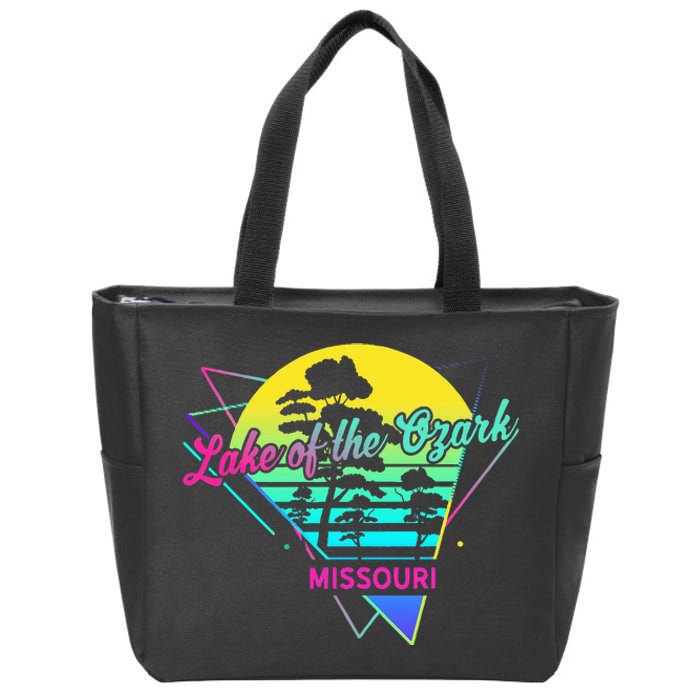 Missouri Usa Nostalgic Retro Lake Of The Ozarks Zip Tote Bag