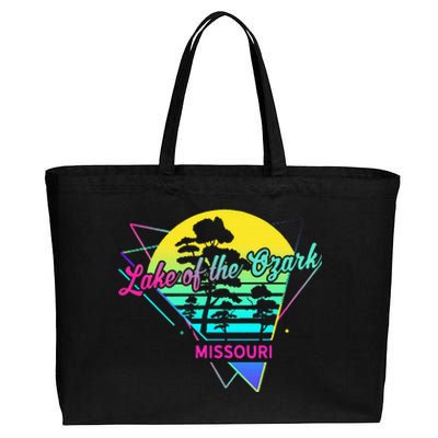 Missouri Usa Nostalgic Retro Lake Of The Ozarks Cotton Canvas Jumbo Tote