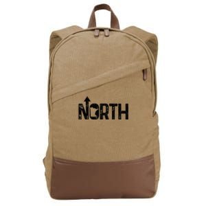 Minnesota Up North State Map Pride Gift Cotton Canvas Backpack