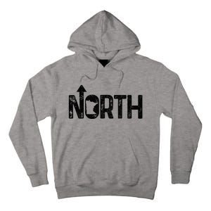 Minnesota Up North State Map Pride Gift Tall Hoodie