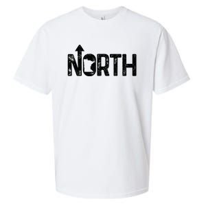 Minnesota Up North State Map Pride Gift Sueded Cloud Jersey T-Shirt