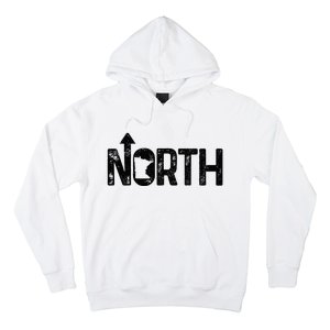 Minnesota Up North State Map Pride Gift Hoodie