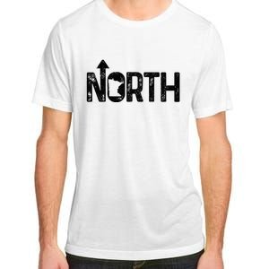 Minnesota Up North State Map Pride Gift Adult ChromaSoft Performance T-Shirt