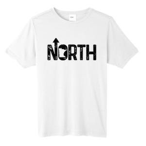 Minnesota Up North State Map Pride Gift Tall Fusion ChromaSoft Performance T-Shirt