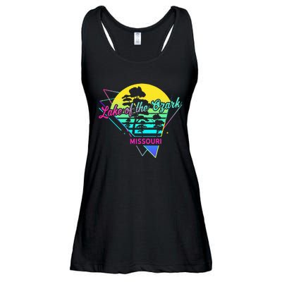 Missouri Usa Nostalgic Retro Lake Of The Ozarks Ladies Essential Flowy Tank