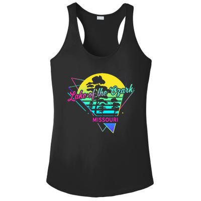 Missouri Usa Nostalgic Retro Lake Of The Ozarks Ladies PosiCharge Competitor Racerback Tank