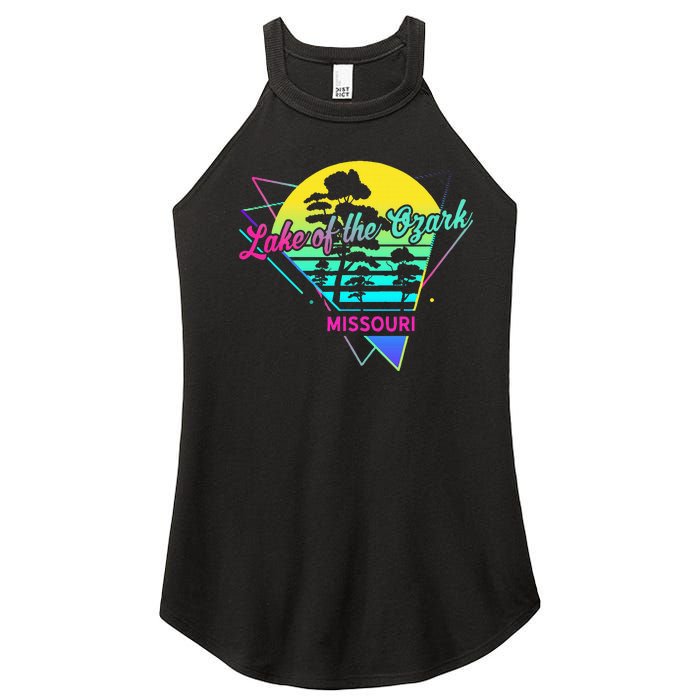 Missouri Usa Nostalgic Retro Lake Of The Ozarks Women’s Perfect Tri Rocker Tank