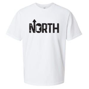 Minnesota Up North State Map Pride Gift Sueded Cloud Jersey T-Shirt