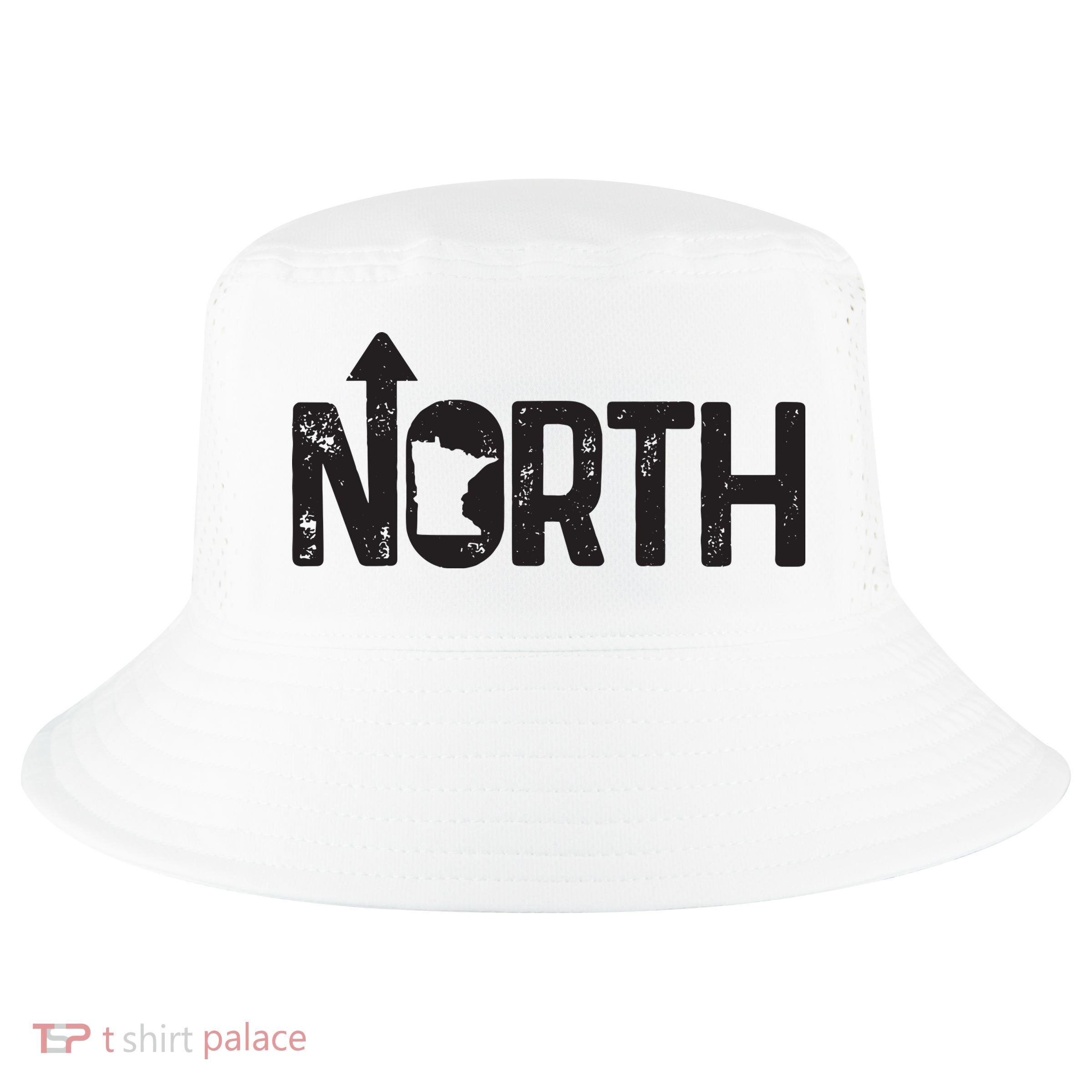 Minnesota Up North State Map Pride Gift Cool Comfort Performance Bucket Hat