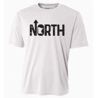 Minnesota Up North State Map Pride Gift Cooling Performance Crew T-Shirt