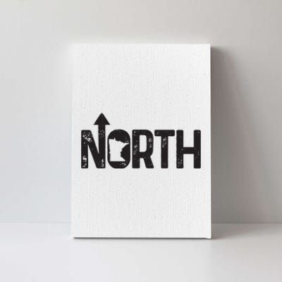 Minnesota Up North State Map Pride Gift Canvas