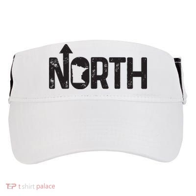 Minnesota Up North State Map Pride Gift Adult Drive Performance Visor