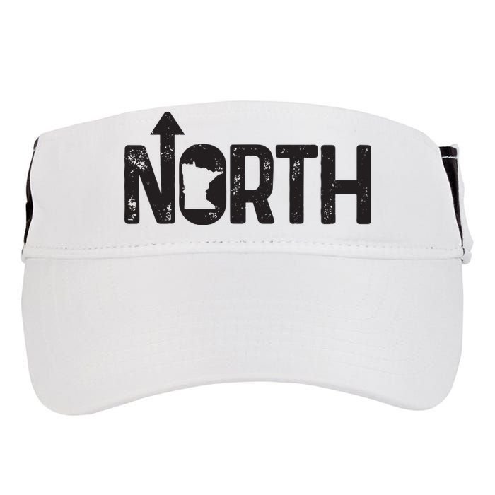 Minnesota Up North State Map Pride Gift Adult Drive Performance Visor