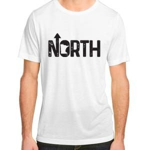 Minnesota Up North State Map Pride Gift Adult ChromaSoft Performance T-Shirt