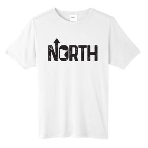 Minnesota Up North State Map Pride Gift Tall Fusion ChromaSoft Performance T-Shirt