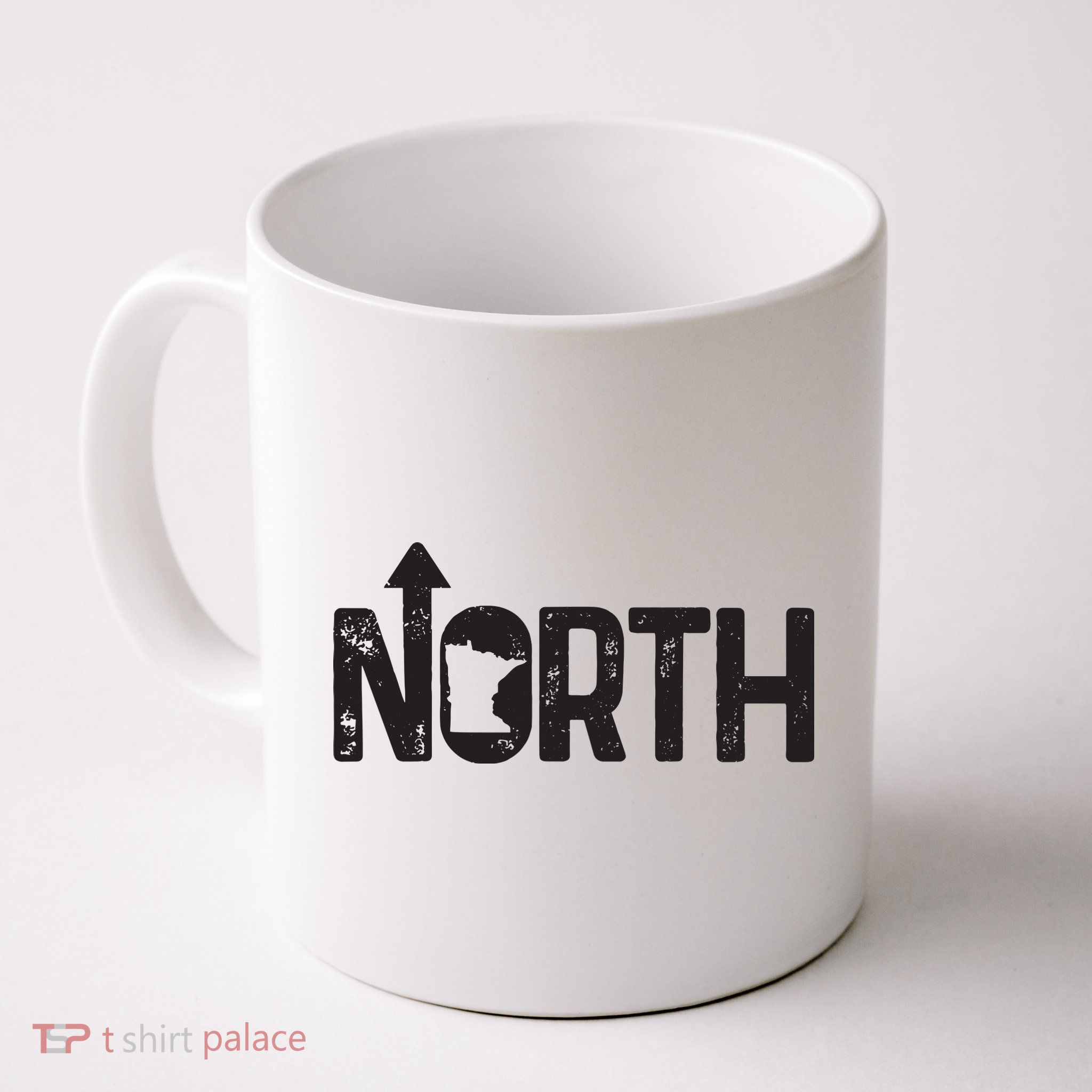 Minnesota Up North State Map Pride Gift Mug